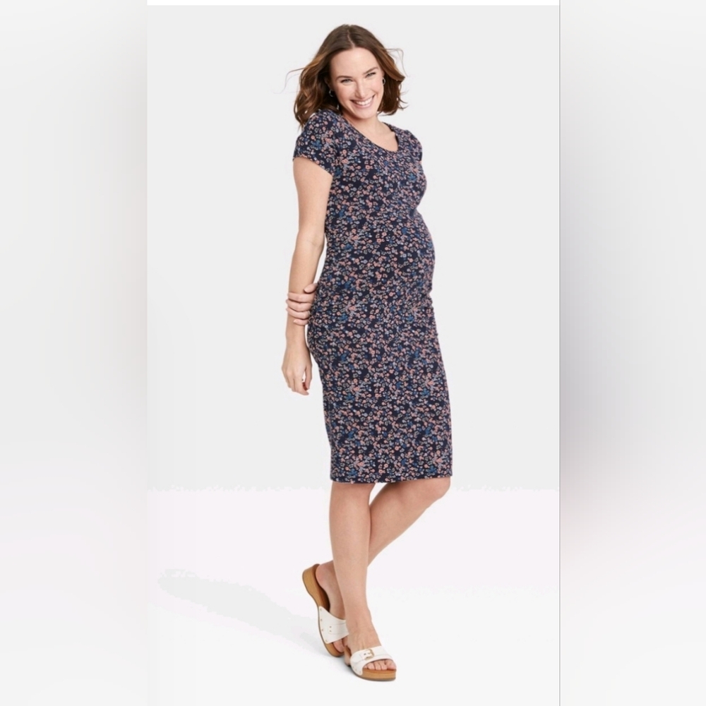 Ingrid & Isabel Short Sleeve T-Shirt Maternity Dress S